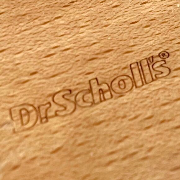 Ganni x Dr Scholls Slip On Pescura Heel Sandals Plaid Strap Blue Womens Sz 7 NEW - Picture 14 of 16